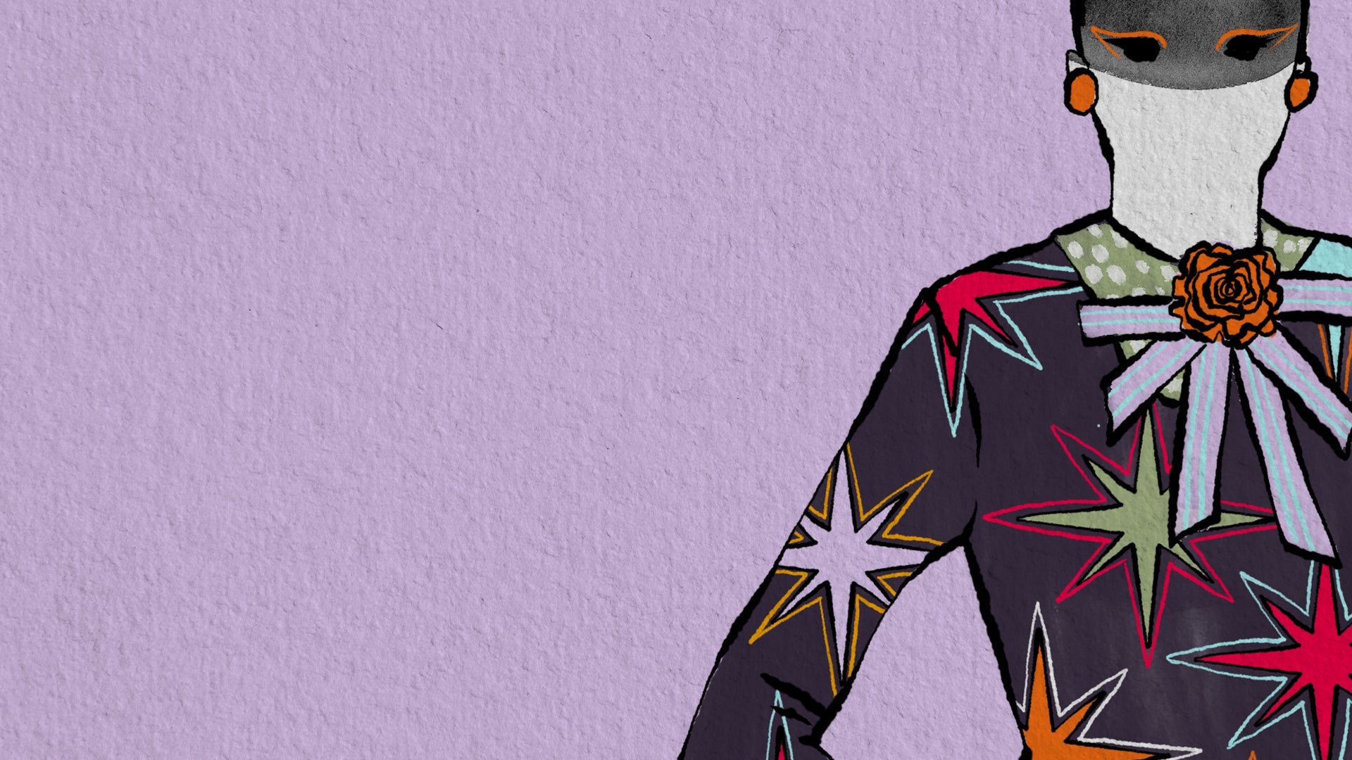 David Undetiwan luxury creative detail, tactile paper surface in couture illustration