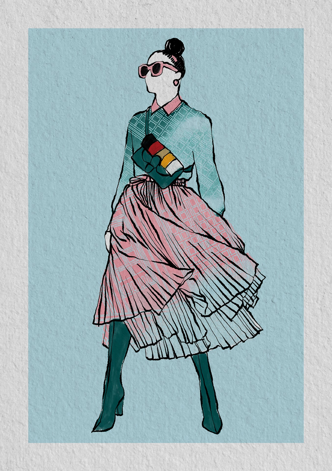 David Undetiwan luxury artwork Rise, limited edition Fiore paper print, craftsmanship detail, couture-inspired
