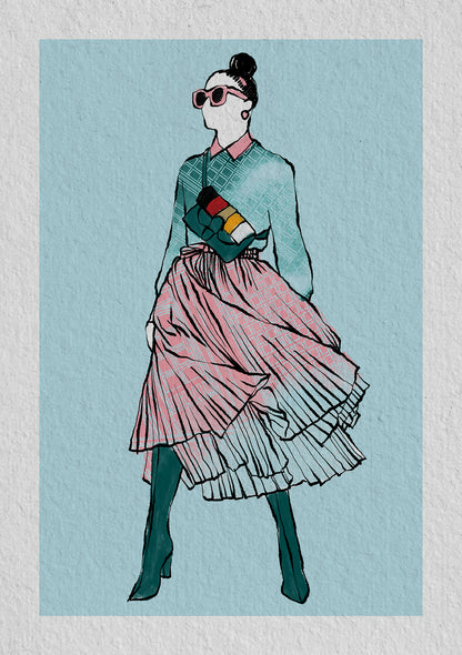 David Undetiwan luxury artwork Rise, limited edition Fiore paper print, craftsmanship detail, couture-inspired
